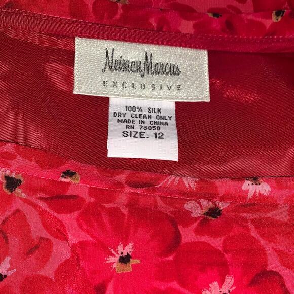 Neiman Marcus Red Maxi Pencil Skirt for Cocktail sz 12 - Picture 7 of 8